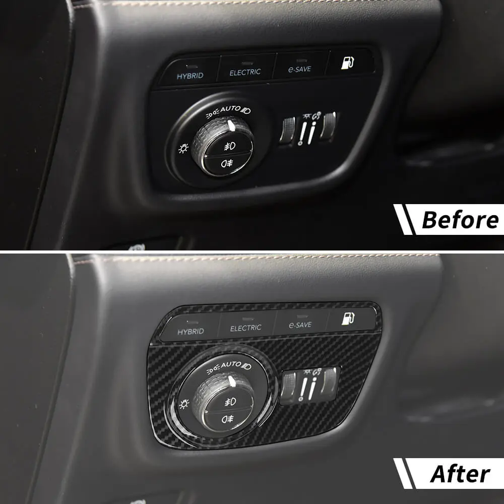 For 2021+ Jeep Grand Cherokee L Inner Headlight Switch Panel Cover Trim - Image 2