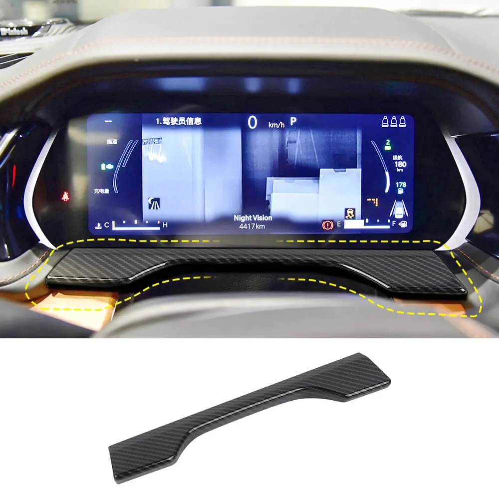 For 2021+ Jeep Grand Cherokee L Dashboard Decor Cover Trim Frame
