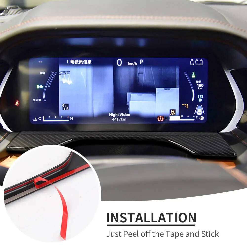 For 2021+ Jeep Grand Cherokee L Dashboard Decor Cover Trim Frame - Image 7