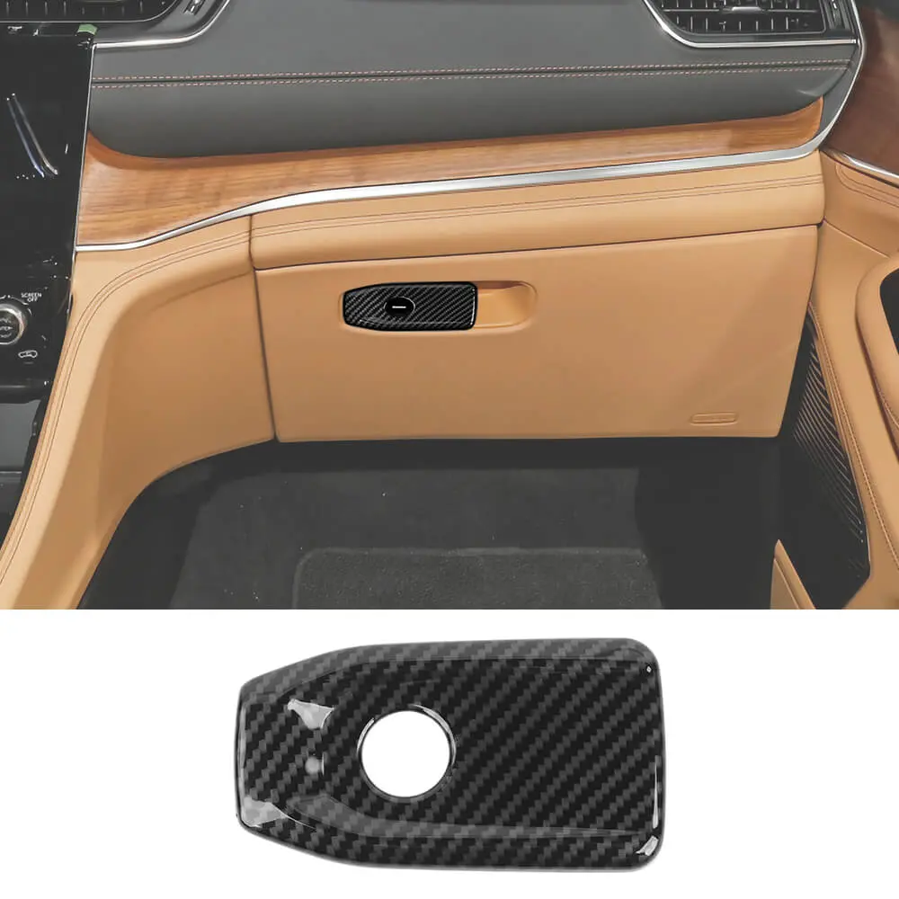 For 2021+ Jeep Grand Cherokee L Passenger Storage Glove Box Handle Trim Cover