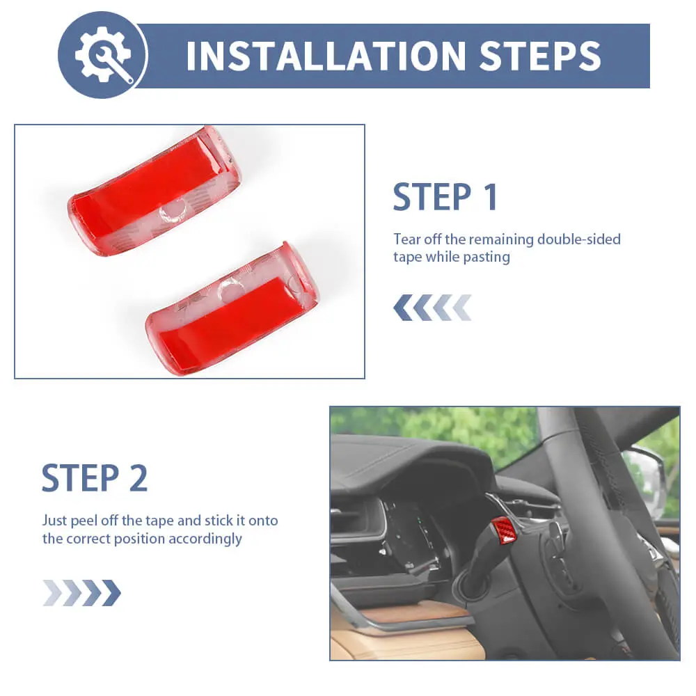For 2021+ Jeep Grand Cherokee L Turn Signal & Wiper Control Lever Trim Covers (Set of 2) – Interior Steering Column Accent - Image 6
