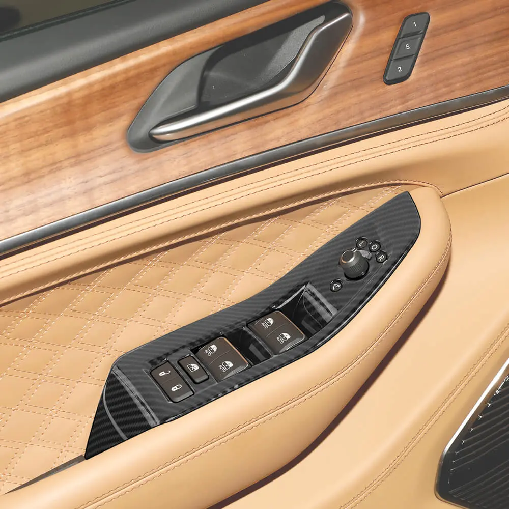 For 2021+ Jeep Grand Cherokee L Window Lift Switch Panel Cover Trim - Image 4