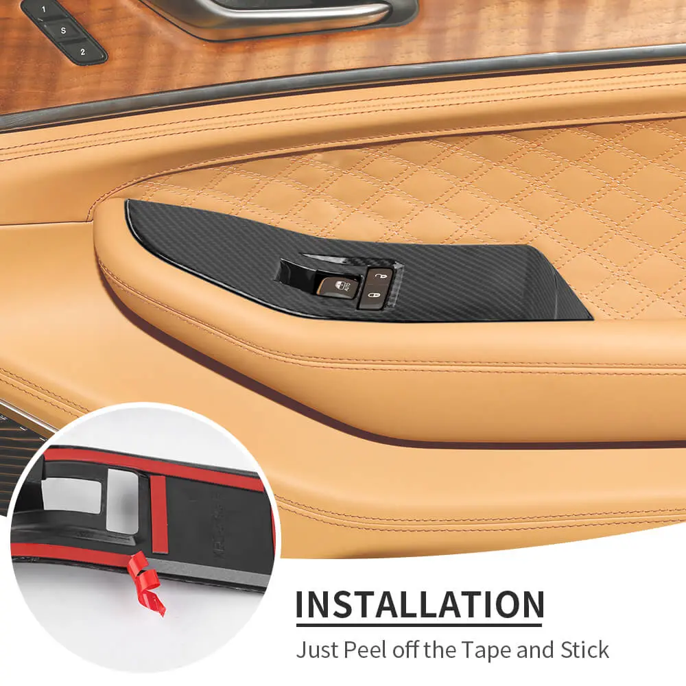 For 2021+ Jeep Grand Cherokee L Window Lift Switch Panel Cover Trim - Image 5
