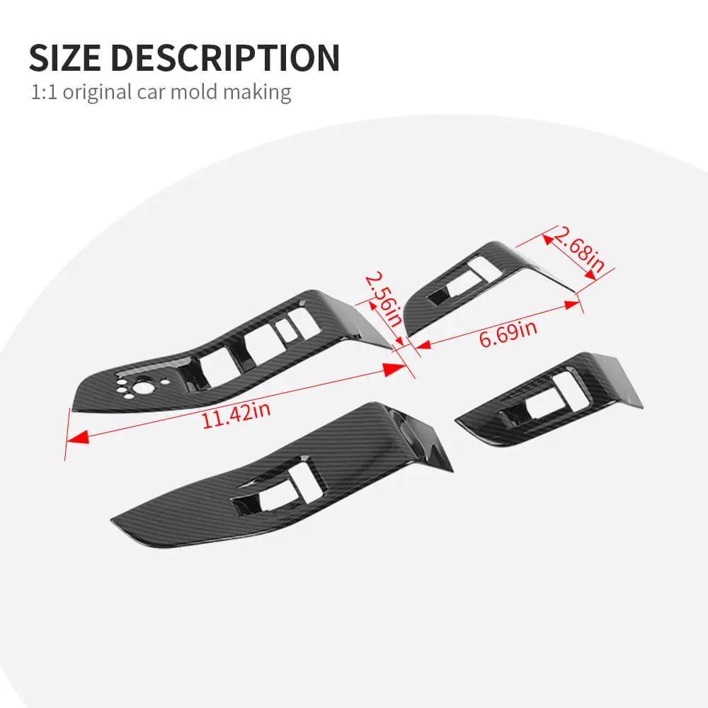 For 2021+ Jeep Grand Cherokee L Window Lift Switch Panel Cover Trim - Image 9