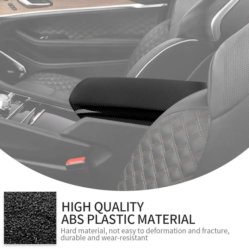 For 2022+ Jeep Grand Cherokee L Center Consol Armrest Box Pad Cover Trim - Image 8