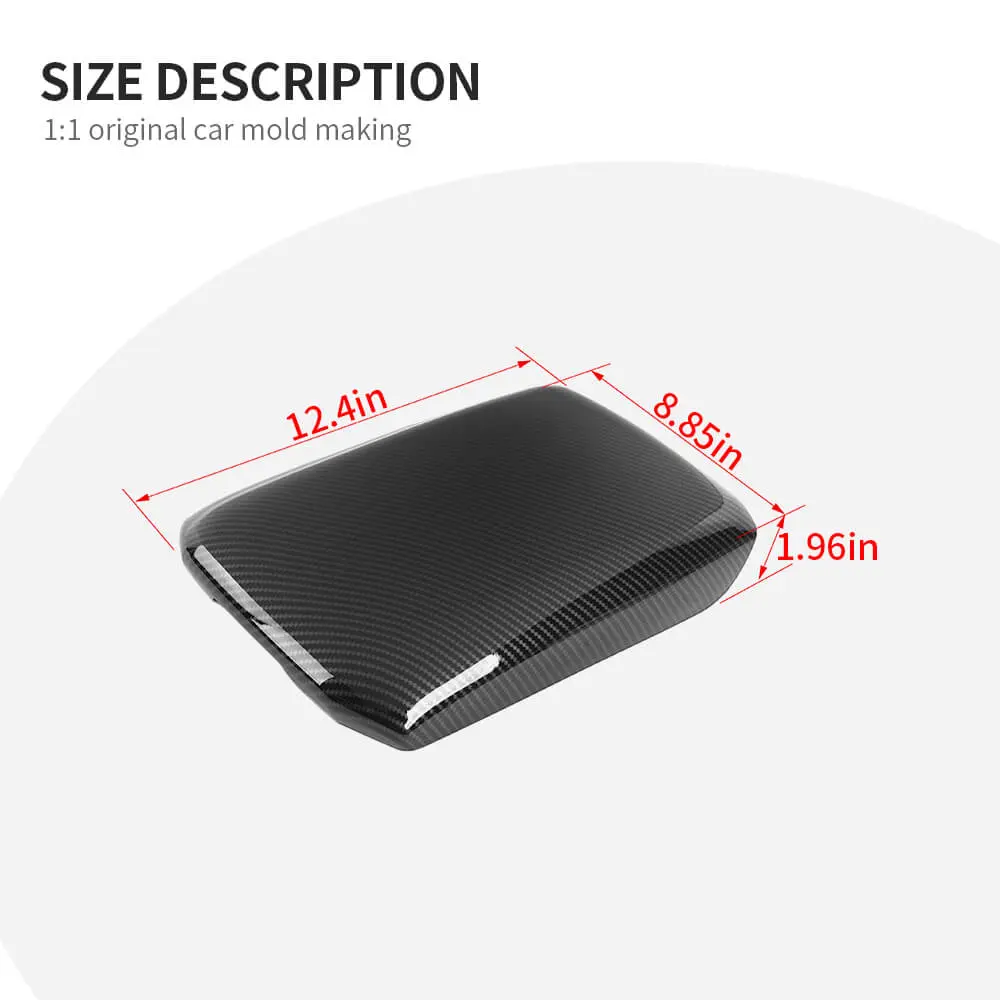 For 2022+ Jeep Grand Cherokee L Center Consol Armrest Box Pad Cover Trim - Image 9