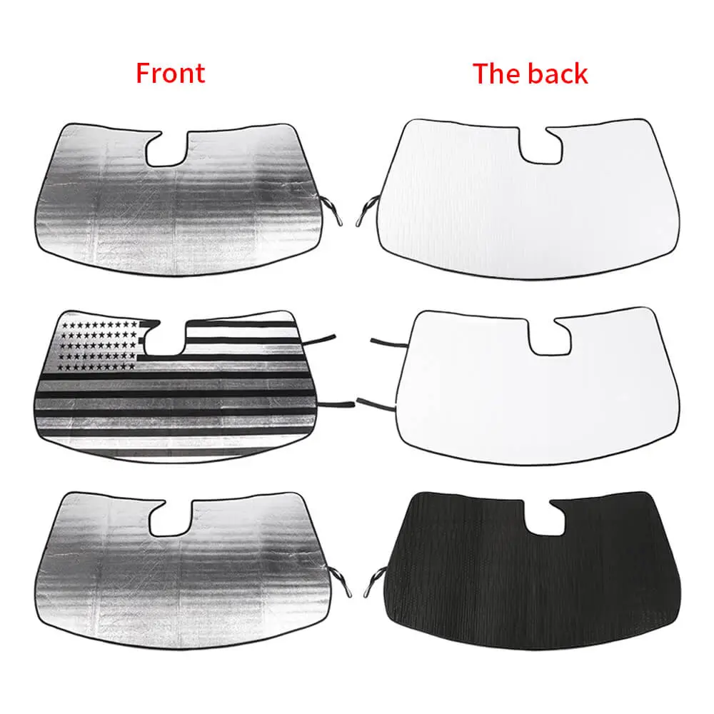 For 2022+ Jeep Grand Cherokee L Front Windshield Visor Sun Shade UV Blocking Insulate - Image 11