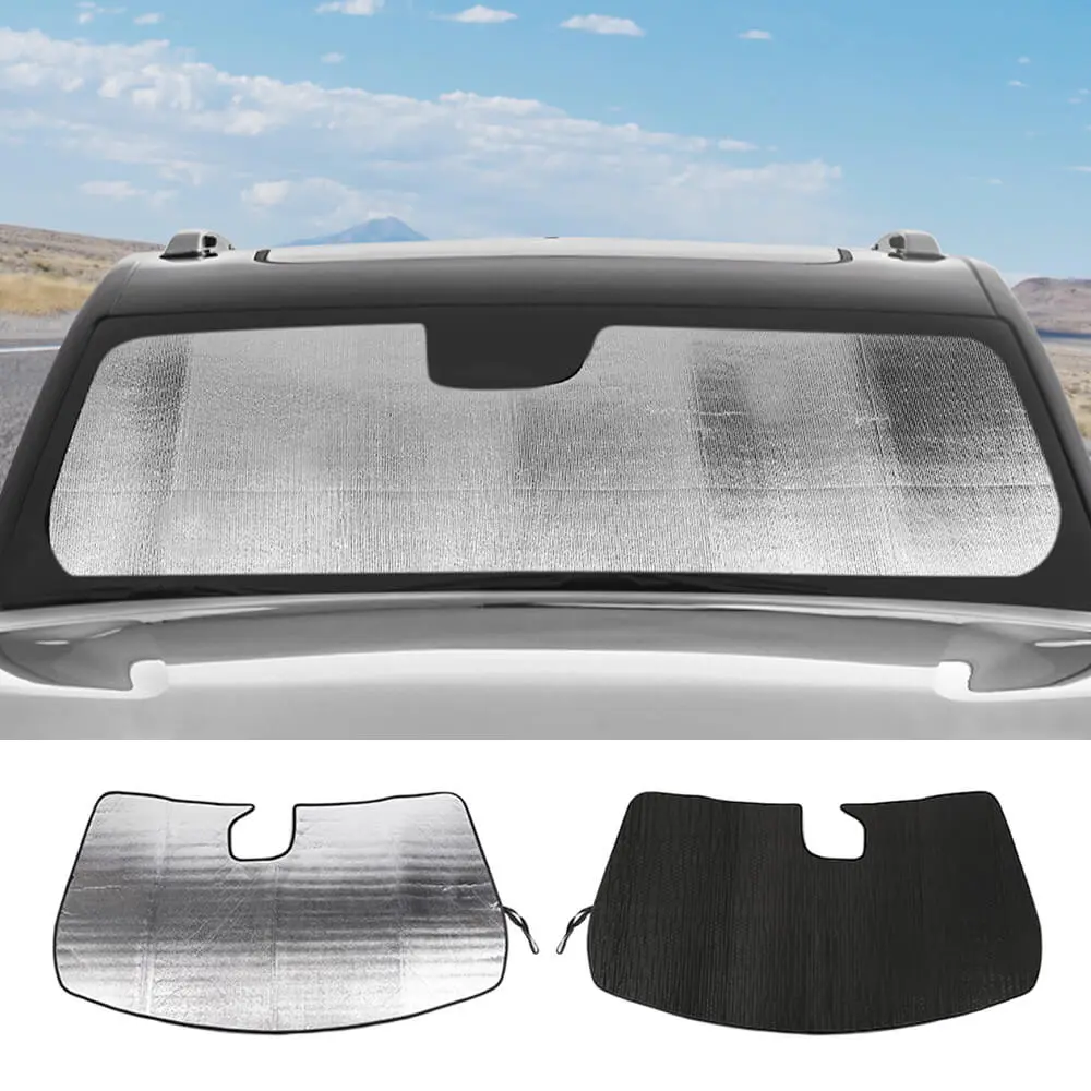 For 2022+ Jeep Grand Cherokee L Front Windshield Visor Sun Shade UV Blocking Insulate - Image 13