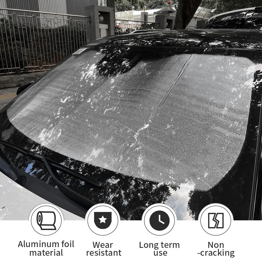 For 2022+ Jeep Grand Cherokee L Front Windshield Visor Sun Shade UV Blocking Insulate - Image 7