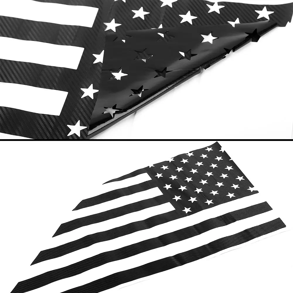 For 2022+ Jeep Grand Cherokee L Rear Window Decals Sticker Trim US Flag - Image 11