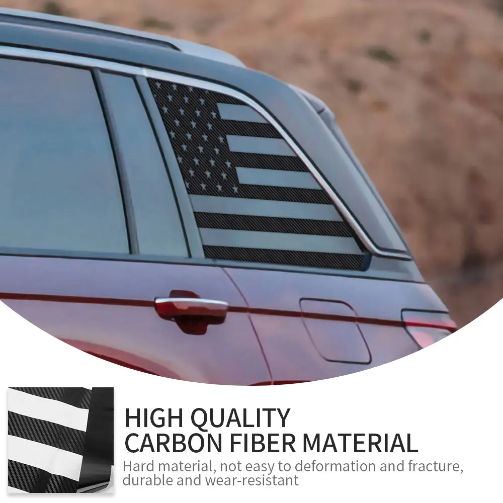 For 2022+ Jeep Grand Cherokee L Rear Window Decals Sticker Trim US Flag - Image 8