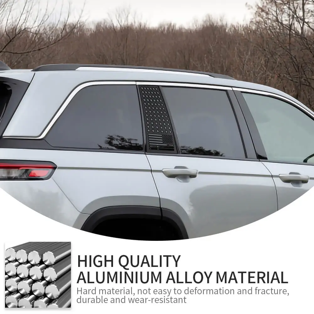 For 2022+ Jeep Grand Cherokee L Rear Window Triangle Glass Decor Cover - Image 10