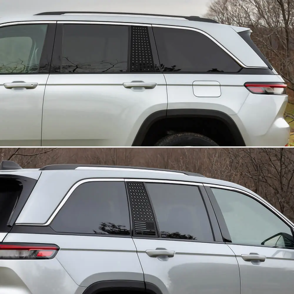 For 2022+ Jeep Grand Cherokee L Rear Window Triangle Glass Decor Cover - Image 6