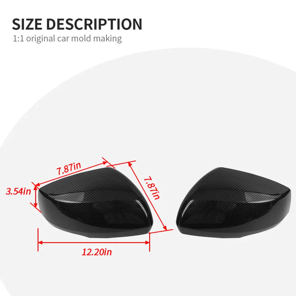 For 2022+ Jeep Grand Cherokee L Rearview Side Mirror Cover & Door Handles Trim - Image 11