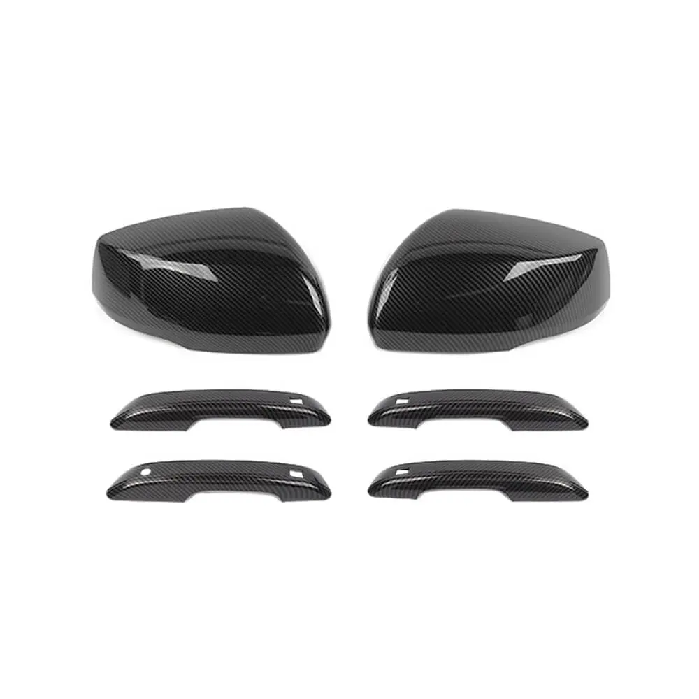 For 2022+ Jeep Grand Cherokee L Rearview Side Mirror Cover & Door Handles Trim - Image 13
