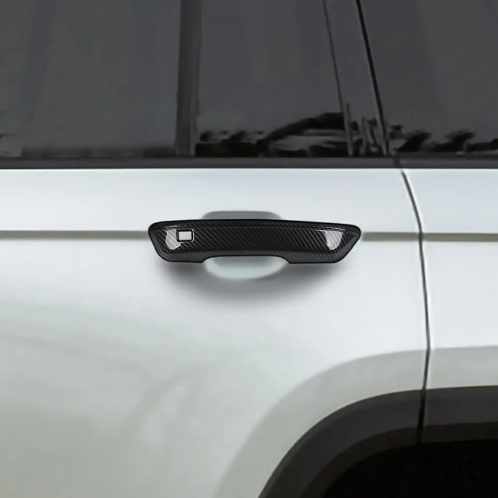 For 2022+ Jeep Grand Cherokee L Rearview Side Mirror Cover & Door Handles Trim - Image 5