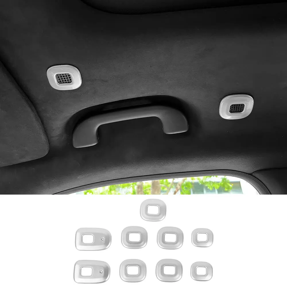 For 2022+ Jeep Grand Cherokee L Roof Speaker&Reading Light Decor Trim - Image 12