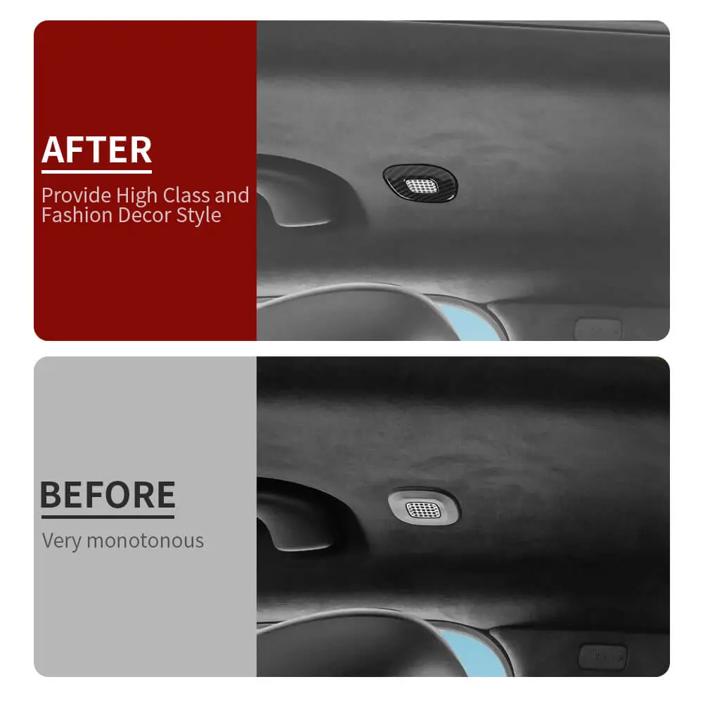 For 2022+ Jeep Grand Cherokee L Roof Speaker&Reading Light Decor Trim - Image 2
