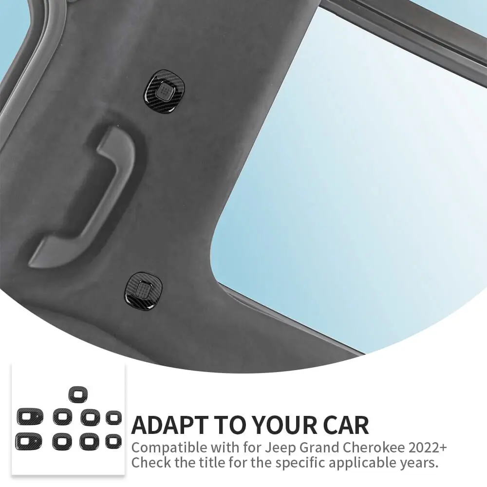 For 2022+ Jeep Grand Cherokee L Roof Speaker&Reading Light Decor Trim - Image 7