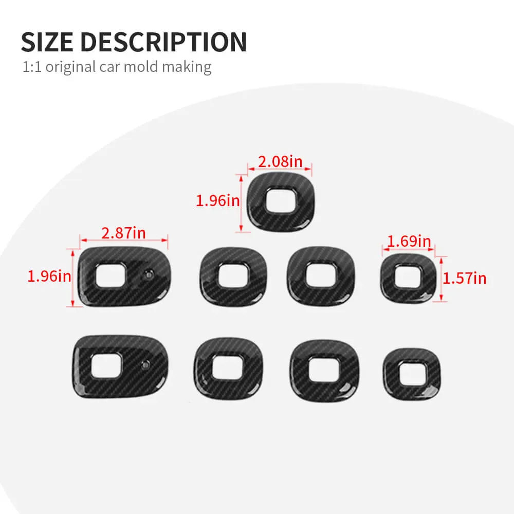For 2022+ Jeep Grand Cherokee L Roof Speaker&Reading Light Decor Trim - Image 9
