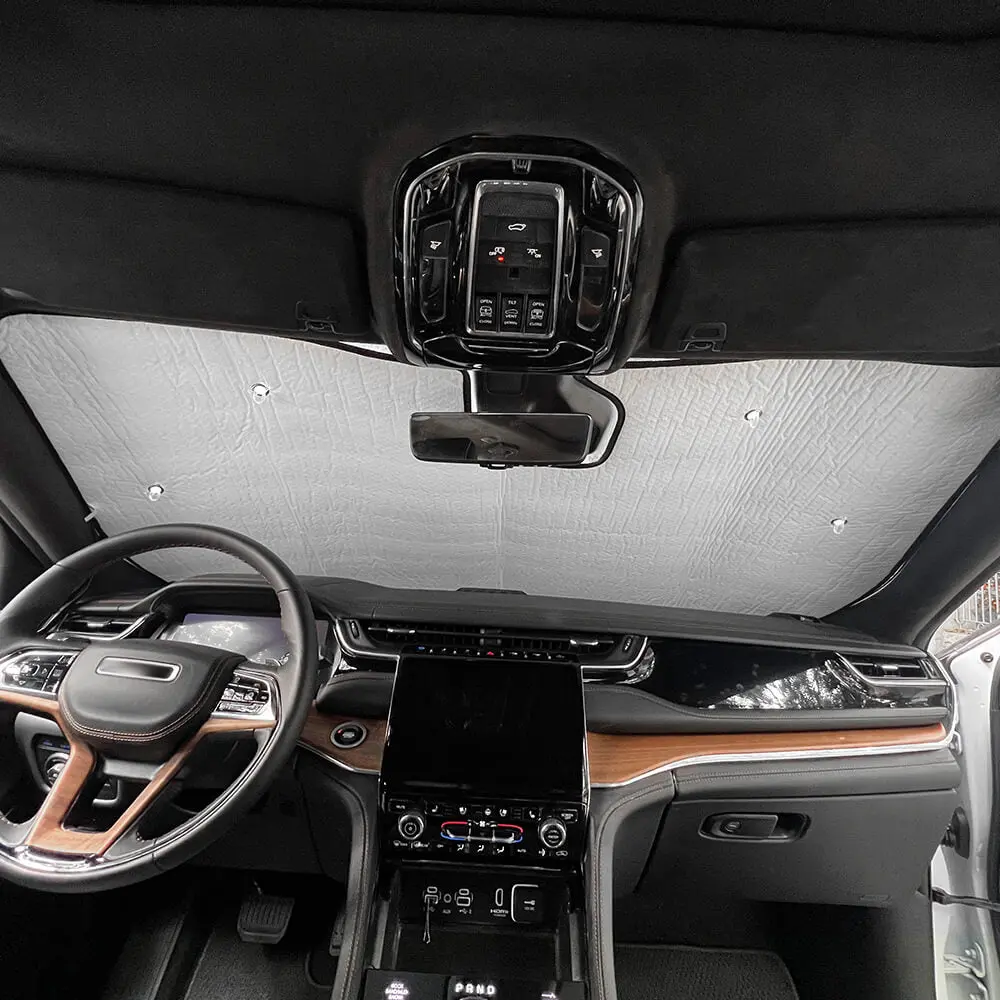 For 2022+ Jeep Grand Cherokee L Windshield Full Window Glass Sun Visor Full Sunshade - Image 4