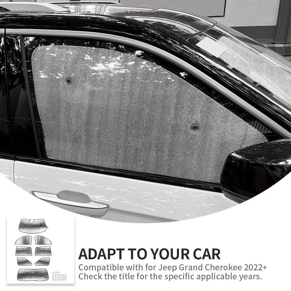 For 2022+ Jeep Grand Cherokee L Windshield Full Window Glass Sun Visor Full Sunshade - Image 7