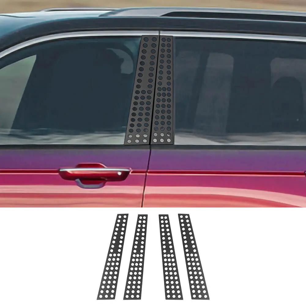 For 2021+ Jeep Grand Cherokee Window Middle Pillar Posts Sticker Trim
