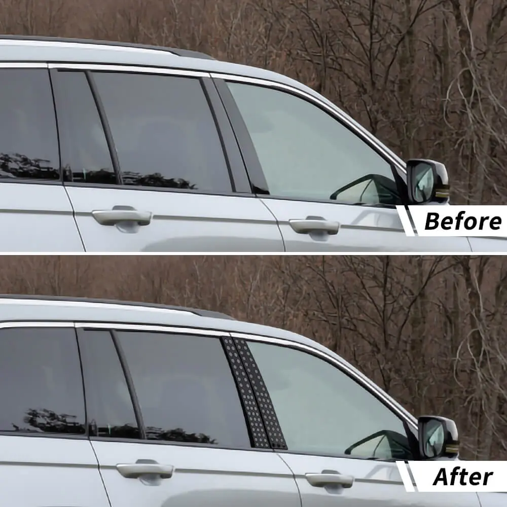 For 2021+ Jeep Grand Cherokee Window Middle Pillar Posts Sticker Trim - Image 3