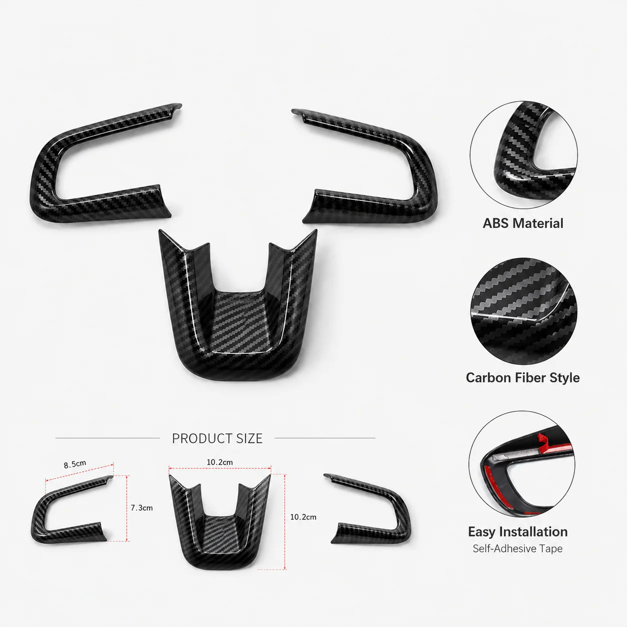 For 2023+ Jeep Avenger Center Console Steering Wheel Control Decor Trim Cover - Image 5