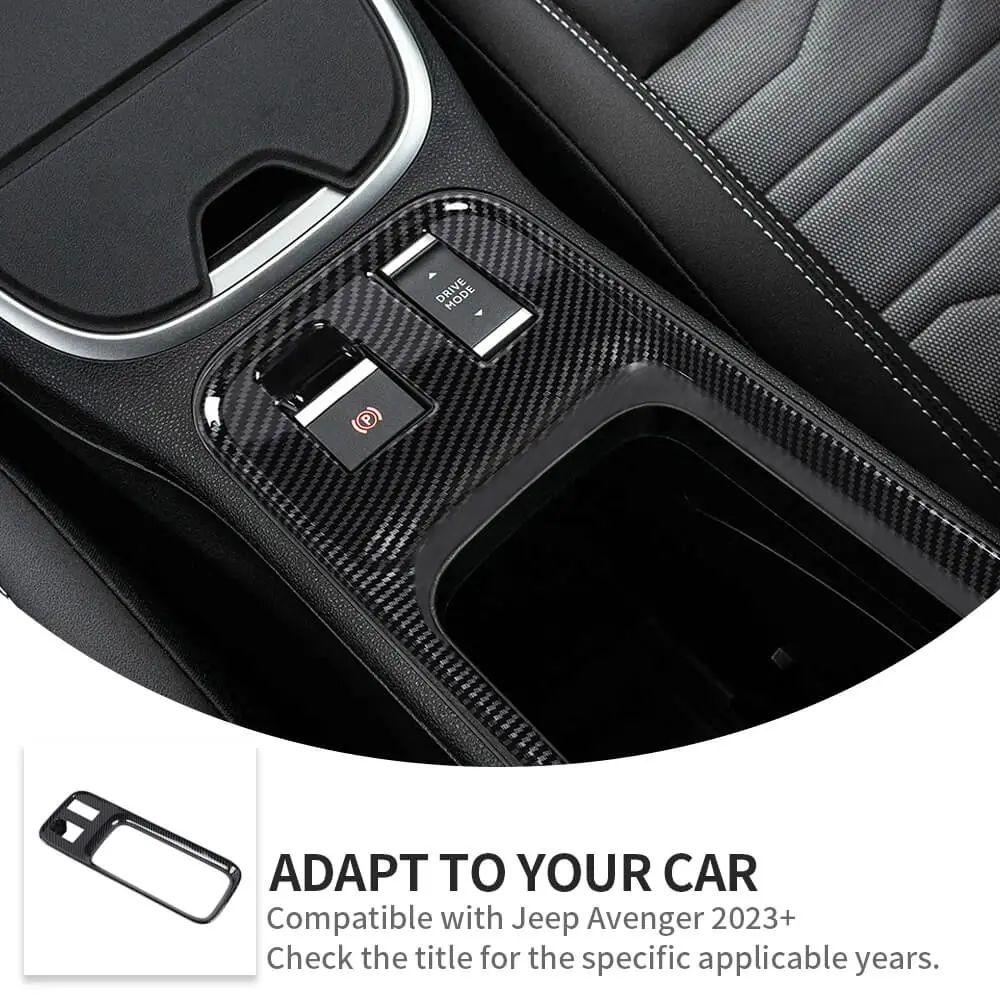 For 2023+ Jeep Avenger Central Cup Holder Control panel Frame Trim - Image 7
