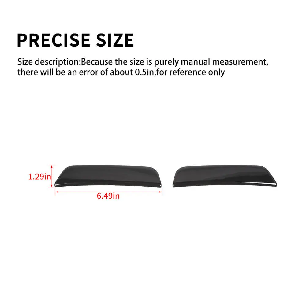 For 2024+ Jeep Grand Cherokee Smoked Front Wheel Eyebrow Light Cover Trim - Image 10