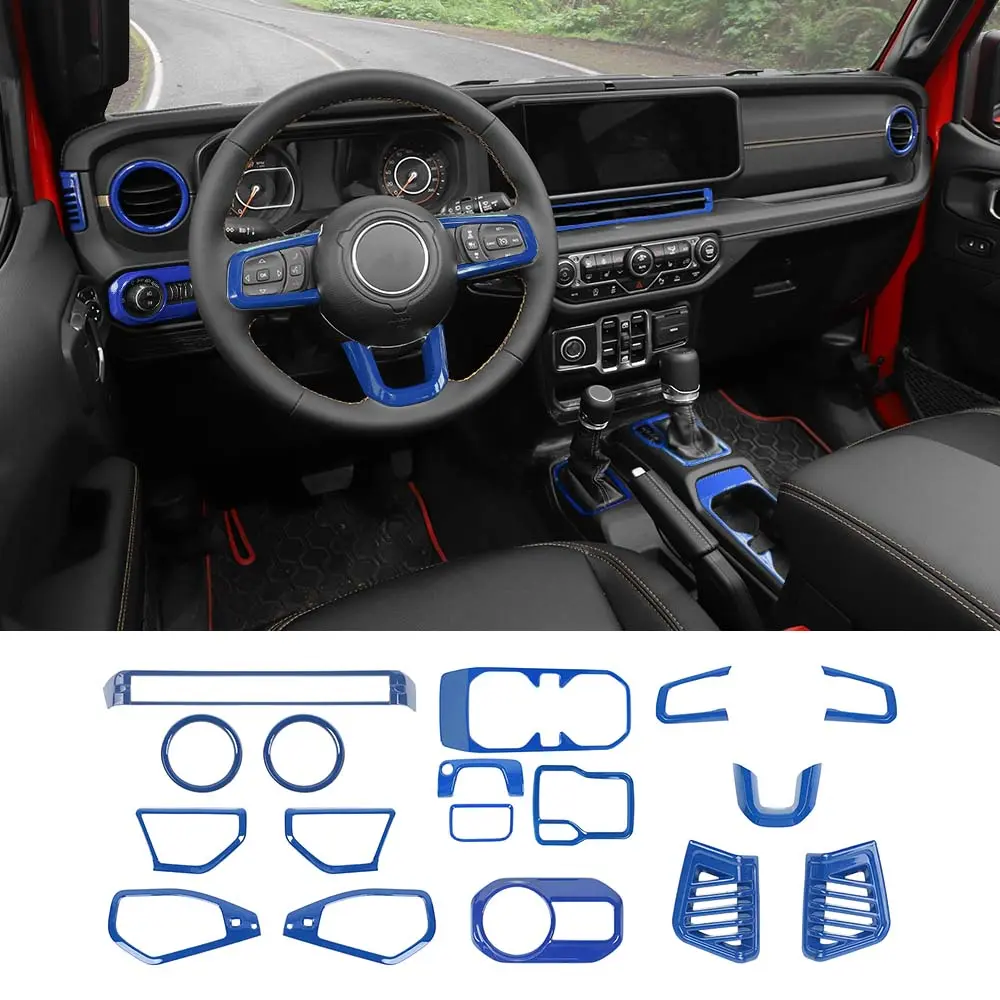 For 2024+ Jeep Wrangler JL/Gladiator JT 17 x Center Console/Roof Decoration Trim Kit - Image 11