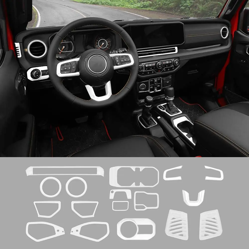 For 2024+ Jeep Wrangler JL/Gladiator JT 17 x Center Console/Roof Decoration Trim Kit - Image 17