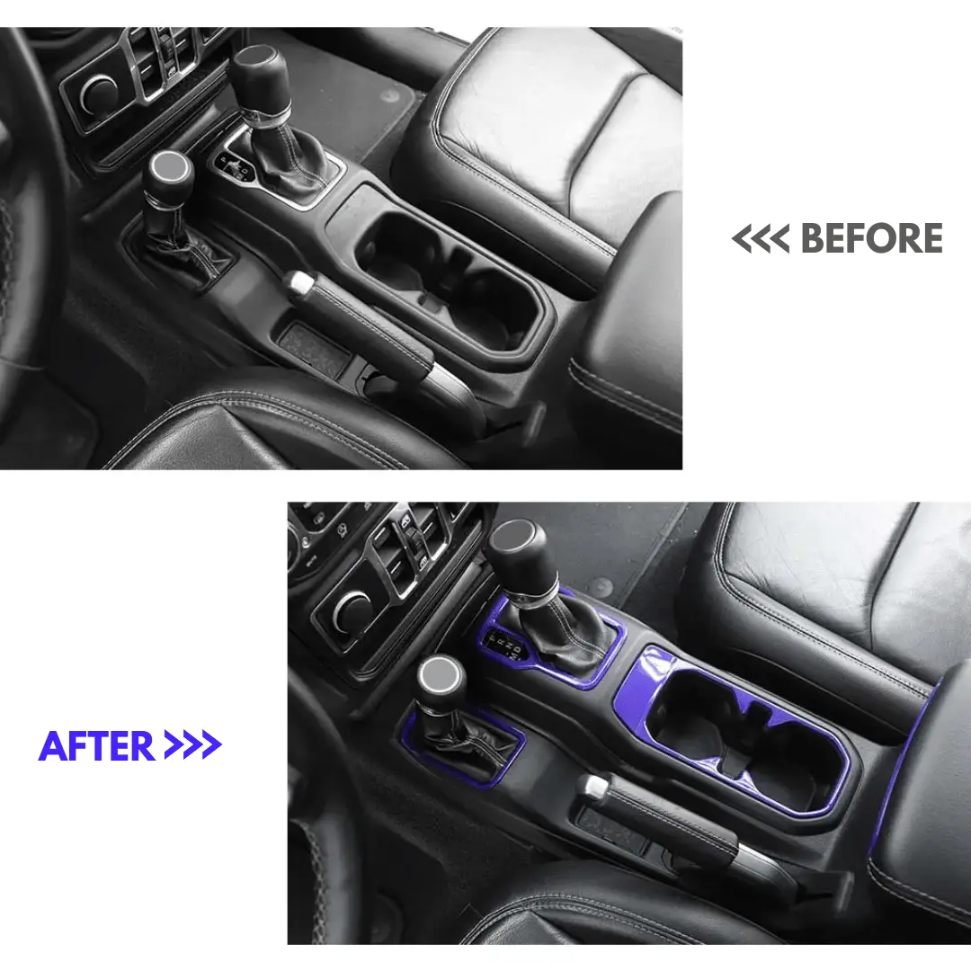 For 2024+ Jeep Wrangler JL/Gladiator JT 17 x Center Console/Roof Decoration Trim Kit - Image 2