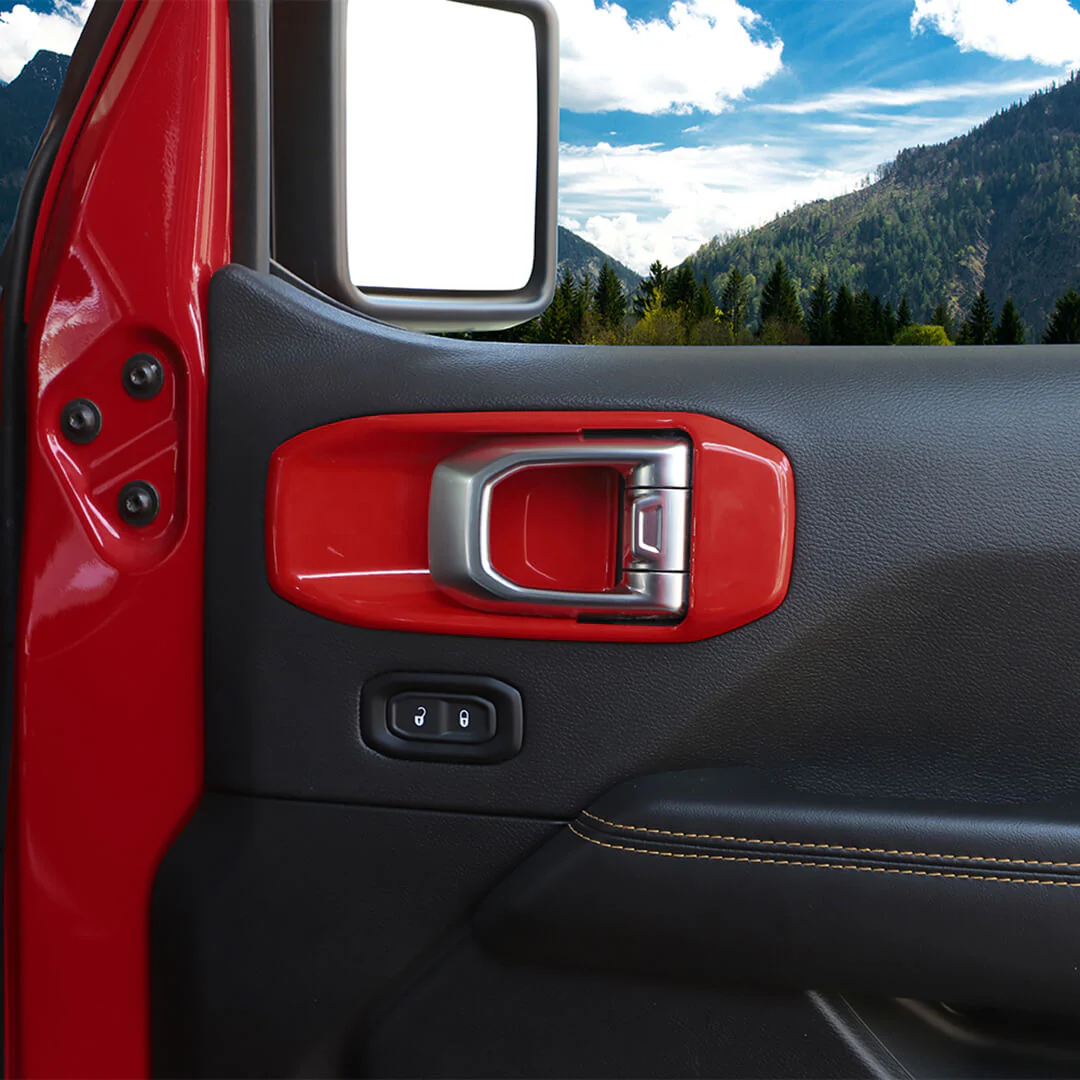 For 2024+ Jeep Wrangler JL & Gladiator JT 4-Door Version Interior Center Console Gear Shift Trim Cover Kit (14 pcs) - Image 18