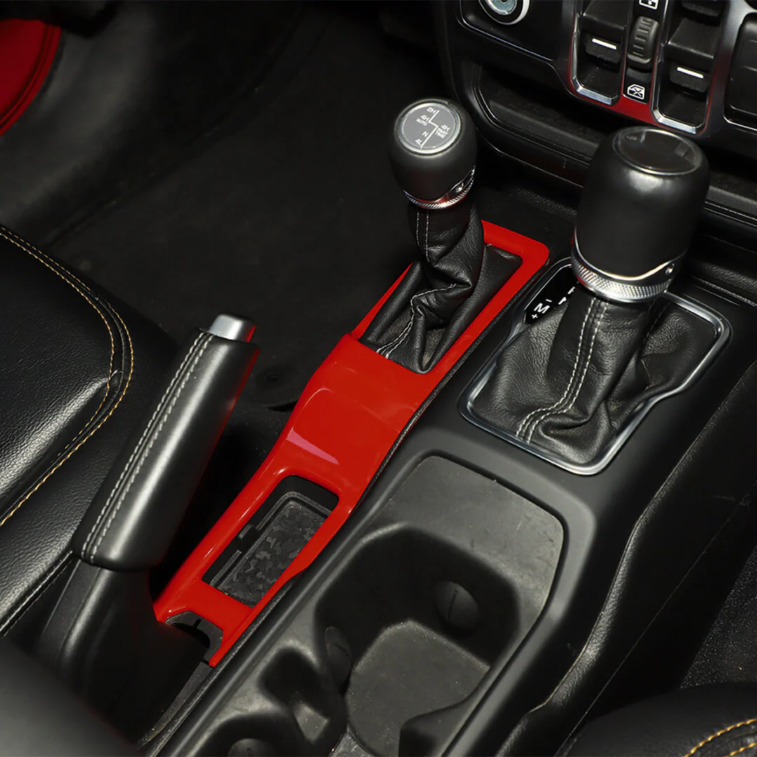 For 2024+ Jeep Wrangler JL & Gladiator JT 4-Door Version Interior Center Console Gear Shift Trim Cover Kit (14 pcs) - Image 21