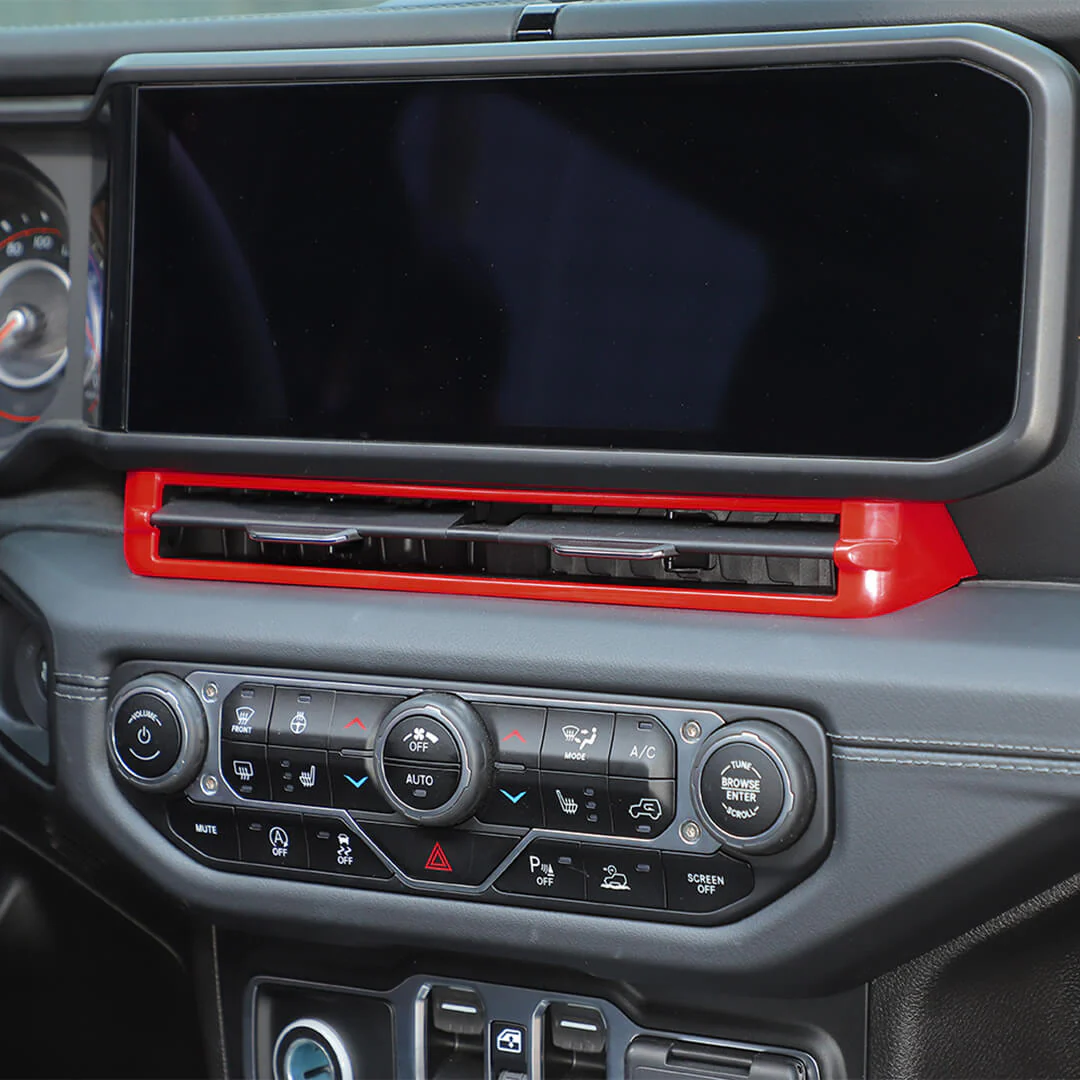 For 2024+ Jeep Wrangler JL & Gladiator JT 4-Door Version Interior Center Console Gear Shift Trim Cover Kit (14 pcs) - Image 22