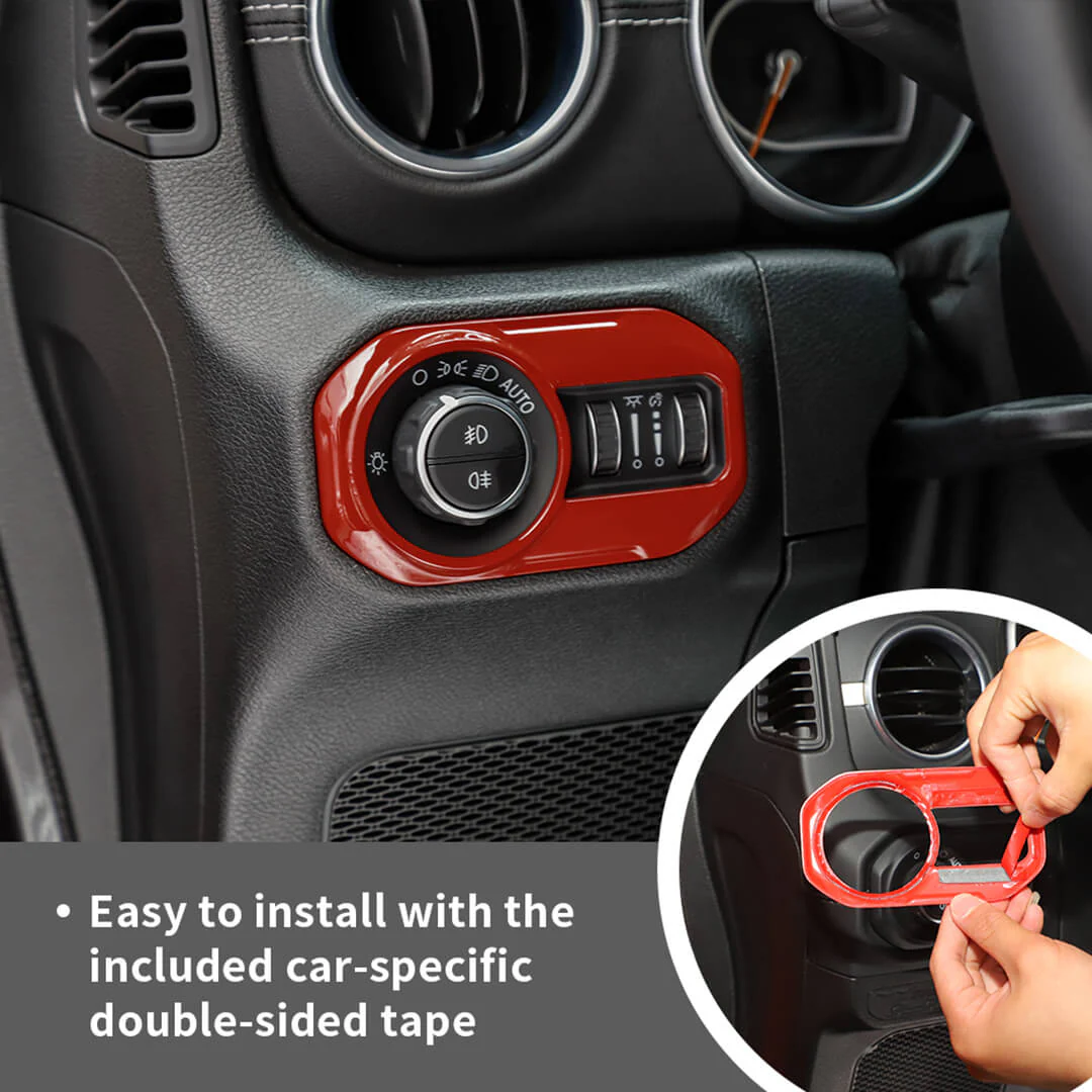 For 2024+ Jeep Wrangler JL & Gladiator JT 4-Door Version Interior Center Console Gear Shift Trim Cover Kit (14 pcs) - Image 24