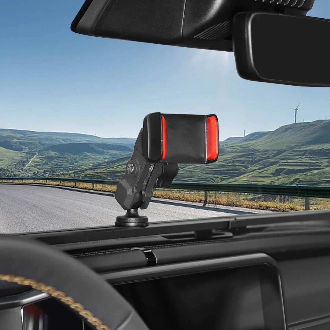 For 2024+ Jeep Wrangler JL & Gladiator JT Interior Center Console Dashboard Rail Expansion Phone Holder Mount - Image 4