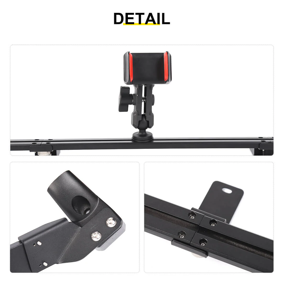 For 2024+ Jeep Wrangler JL & Gladiator JT Interior Center Console Dashboard Rail Expansion Phone Holder Mount - Image 8