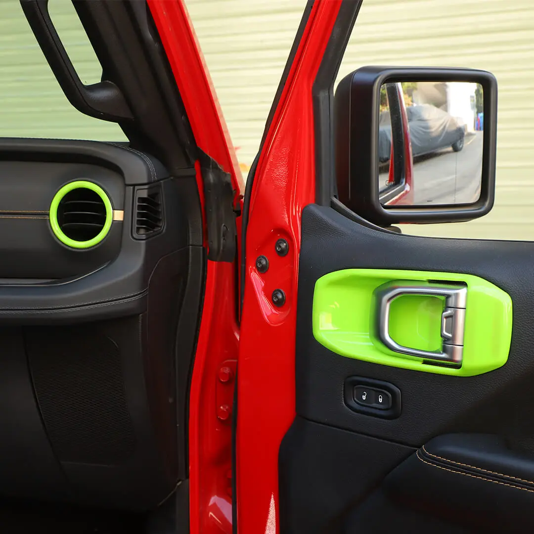 For 2024+ Jeep Wrangler JL & Gladiator JT Interior Center Console Full Set Trim Cover Kit (18 pcs) - Image 8