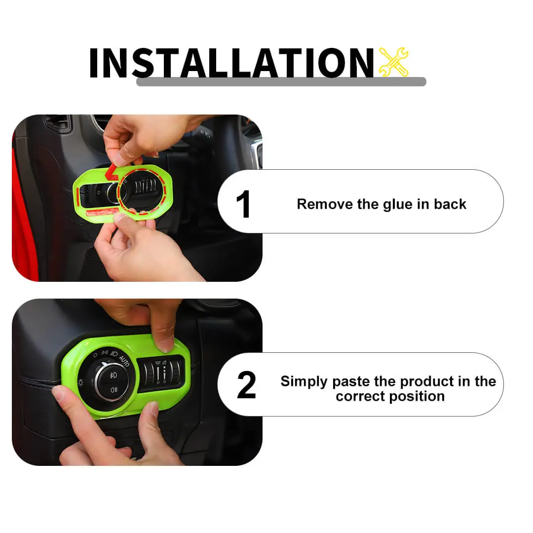 For 2024+ Jeep Wrangler JL & Gladiator JT Interior Center Console Full Set Trim Cover Kit (18 pcs) - Image 9