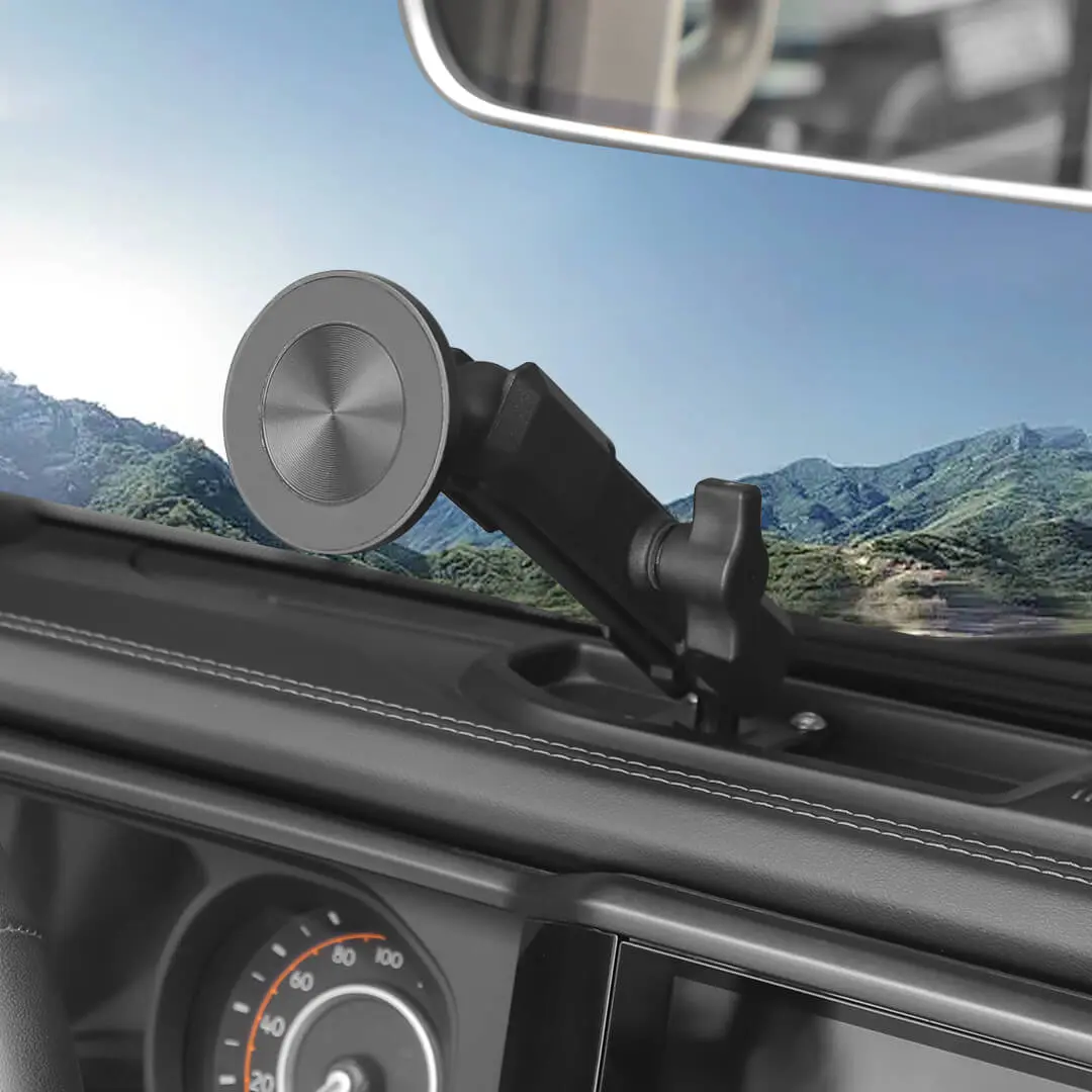 For 2024+ Jeep Wrangler JL & Gladiator JT Interior Center Console Phone Mount Magnetic Phone Holder - Image 5