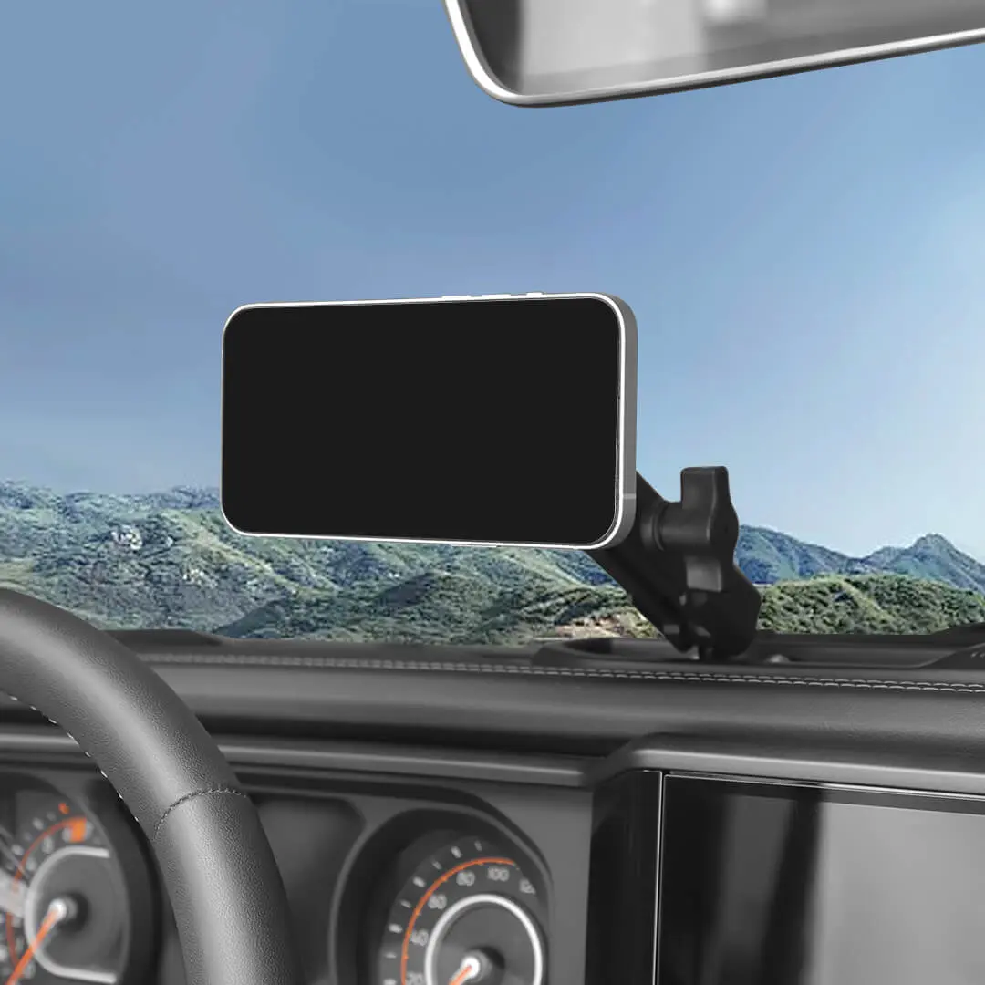 For 2024+ Jeep Wrangler JL & Gladiator JT Interior Center Console Phone Mount Magnetic Phone Holder - Image 7