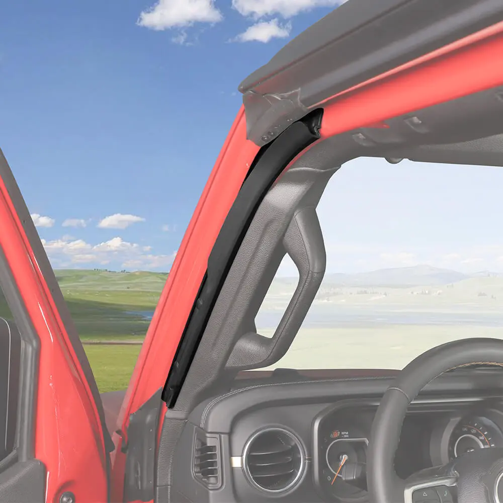 For 2024+ Jeep Wrangler JL/Gladiator JT New Front Door Weather Strip Seal Trim Kit - Image 3