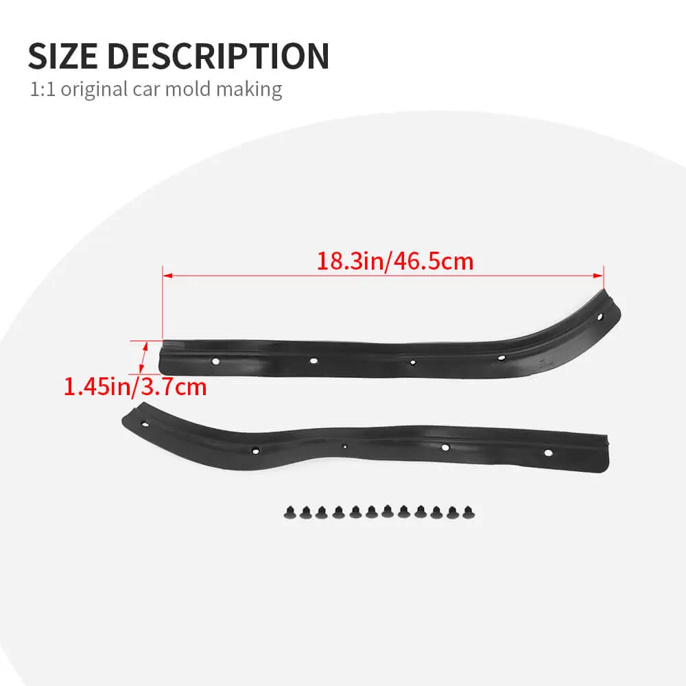 For 2024+ Jeep Wrangler JL/Gladiator JT New Front Door Weather Strip Seal Trim Kit - Image 9