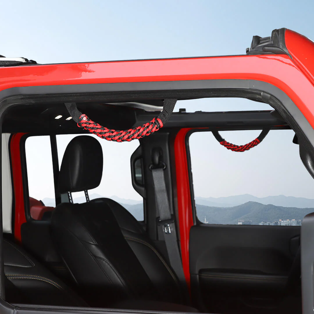 For 2024+ Jeep Wrangler JL/Gladiator JT Roll Bar Grab Handles Grip Handle Accessories (2 pcs) - Image 3