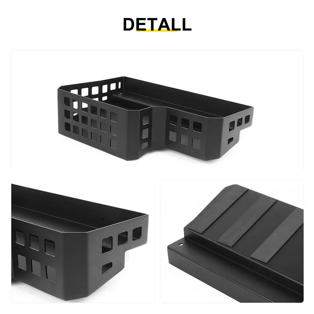For 2024+ Jeep Wrangler JL Rear Trunk Side Cargo Holder Storage Organizer Box - Image 10