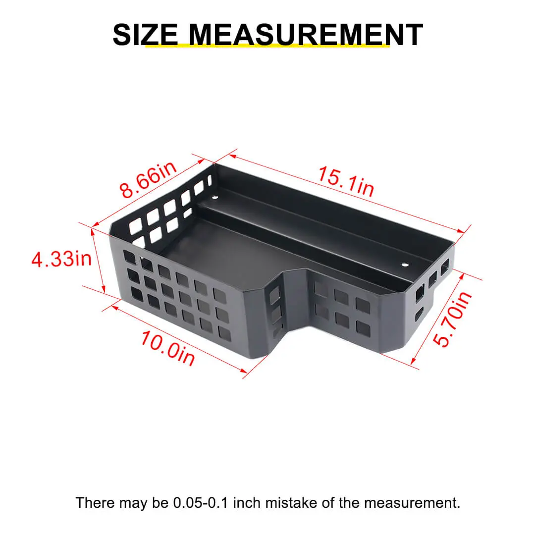 For 2024+ Jeep Wrangler JL Rear Trunk Side Cargo Holder Storage Organizer Box - Image 11