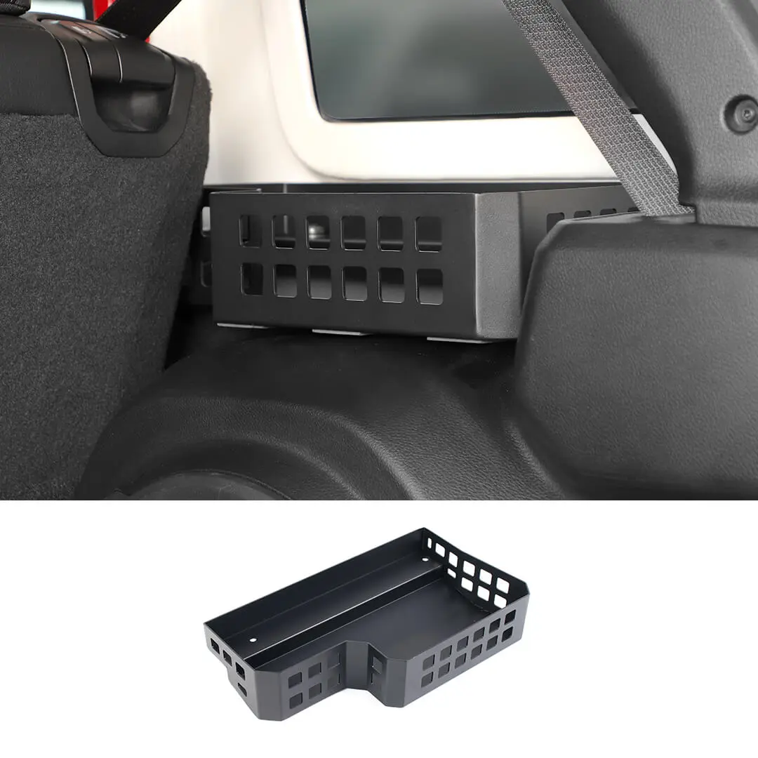 For 2024+ Jeep Wrangler JL Rear Trunk Side Cargo Holder Storage Organizer Box - Image 14